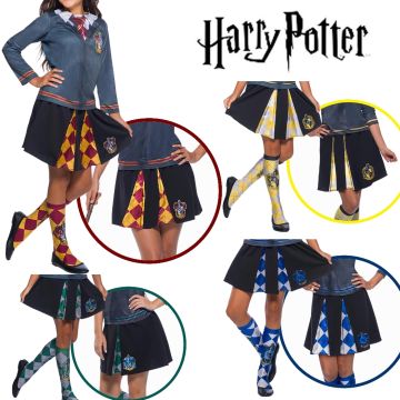 Kids Hufflepuff Skirt - Harry Potter Pleated House Uniform Costume Skirt