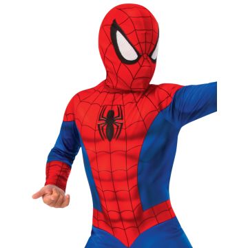 Kids Spider-Man Costume with Mask - Marvel Superhero Jumpsuit