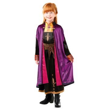 Kids Disney Frozen 2 Anna Deluxe Costume with Cloak and Belt