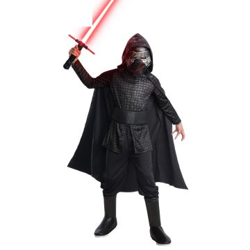 Kids Boys Kylo Ren Costume hero full front view - child wearing complete Jedi/Sith costume set