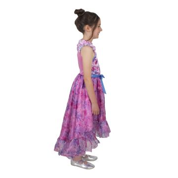 Girls Barbie Costume Dress - Pink High-Low Birthday Party Outfit