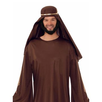 Adult Wiseman Costume - Brown Nativity Robe with Headpiece