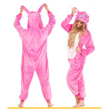 Pink Blue Alien Onesie Adult Costume