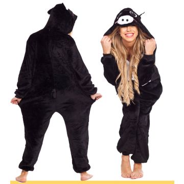 Black Pig Onesie Animal Costume