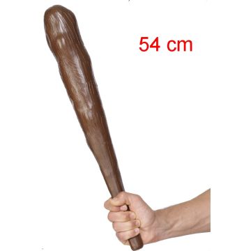 Adult Caveman Club Prop 54cm - Brown Stone Age Squeaking Accessory