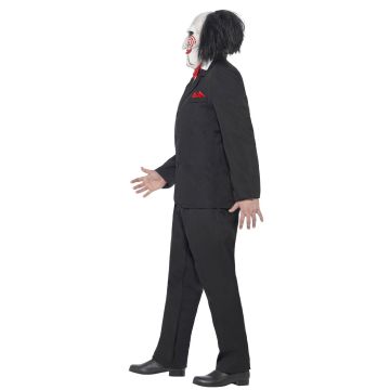 Saw Jigsaw Creepy Costume Mens Halloween Movie Horror Scary Puppet Mask