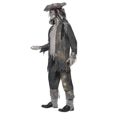 Adult Ghost Ship Pirate Costume - Mens Undead Zombie Sailor Outfit