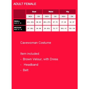 Adult Stone Age Cavewoman Costume - Leopard Print Dress with Belt & Headband