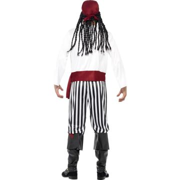 Mens Carribean Pirate Buccaneer Swashbuckler Costume