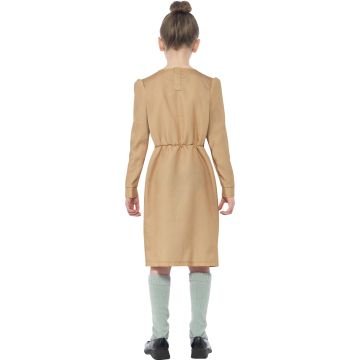 Girls Trunchbull Costume Dress - Book Week Headmistress Outfit with Eyebrow
