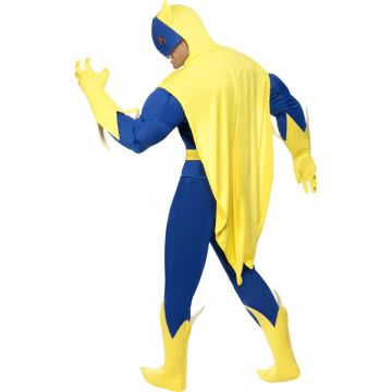 Mens Superhero Padded Chest Bananaman Costume