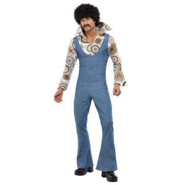 60s, 70s Costumes Australia - 1970s 70s Licensed Groovy Dancer Mens Fancy Dress 70s Party Retro Go Go Costume Disco