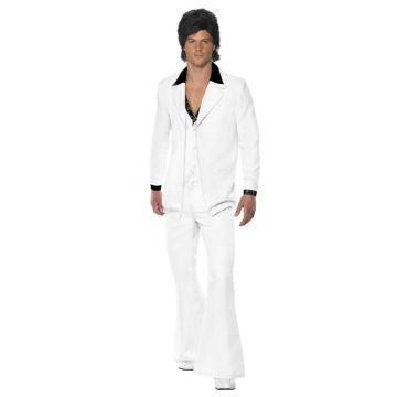 60s, 70s Costumes Australia - 1970s 70s Suit Groovy Dancer Mens Fancy Dress Party Retro Costume Disco Saturday Night Fever Suit