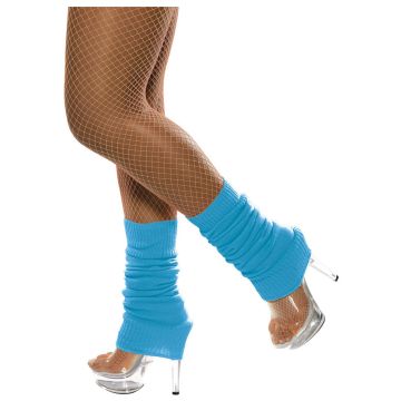 Licensed Womens Pair of Party Legwarmers Knitted Neon Dance 80s Costume Leg Warmers 