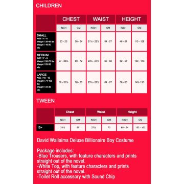 Kids Billionaire Boy Costume - Licensed David Walliams Book Character Outfit