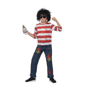 David Walliams Book Week costume set with messy black wig and glasses