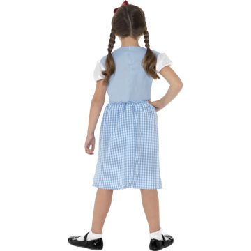 Girls Dorothy Wizard of Oz Costume Dress - Blue Gingham Pinafore