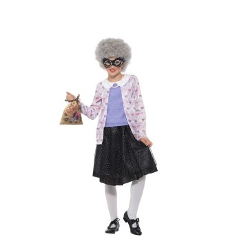 Girls Gangster Granny Outfit - Official David Walliams Book Week Costume