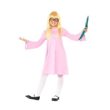 Girls Sophie BFG Costume - Roald Dahl Book Character Dress with Wig & Snozzcumber