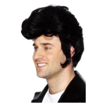 50s Black Rockstar Wig cs42242