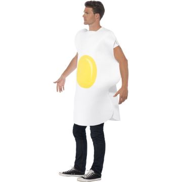Adult Fried Egg Costume - Novelty Breakfast Tabard for Stag & Hen Nights