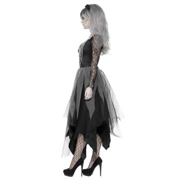 Bride Halloween Costume - Adult Zombie Corpse Bride Dress with Veil