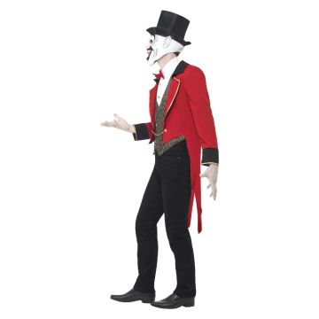 Adult Sinister Ringmaster Costume with Mask and Top Hat
