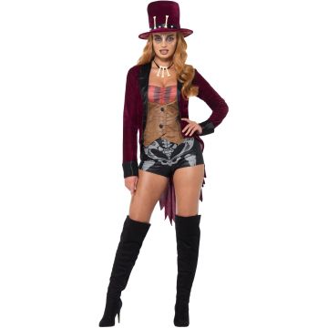 Womens Voodoo Priestess Costume – Halloween Fancy Dress cs44760