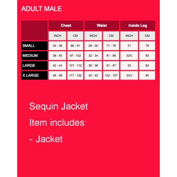 Mens Red Sequin Blazer Jacket - Showman Ringmaster Tuxedo Coat