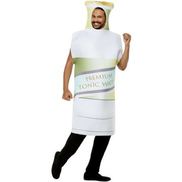 White Tonic Bottle Adults Costume