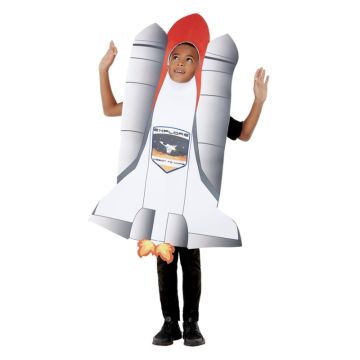 Kids Space Shuttle Rocket Costume Tabard - Launch Ready Astronaut Suit