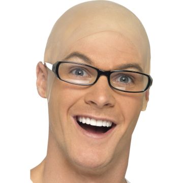 Adult Latex Bald Cap - Realistic Skin Tone Novelty Skinhead Effect