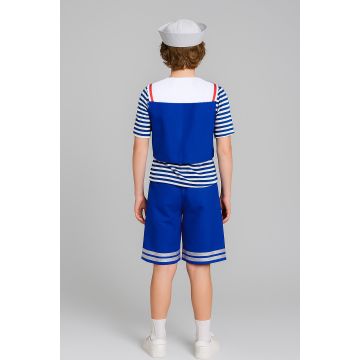 Adult Scoops Ahoy Costume - Retro 80s Ice Cream Parlor Sailor Outfit