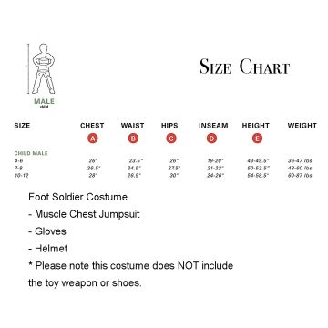 Kids Military Soldier Costume with Muscle Padding - Tactical Combat Jumpsuit Set