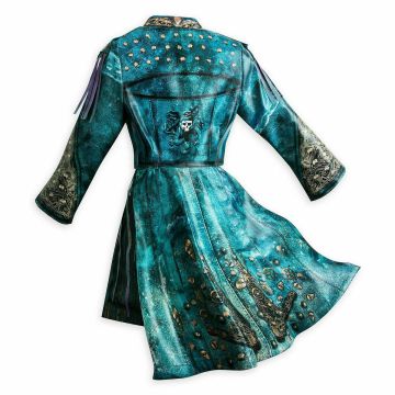 Girls Pirate from Descendants Costume - Deluxe Teal Captain Dress & Jacket
