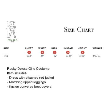 Girls Dance Show Star Costume - Red Jacket Dress with Leggings & Boot Covers