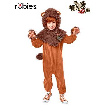 Kids Cowardly Lion Costume - Deluxe Wizard of Oz Plush Jumpsuit