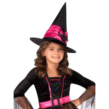 Girls Rainbow Spider Witch Costume Dress with Hat - Rubie's Halloween Witch Outfit