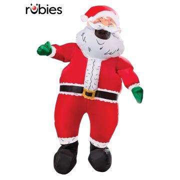 Adult inflatable Santa Claus costume full body suit with battery fan