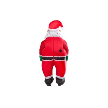 Adult Inflatable Santa Claus Costume - Full Body Christmas Suit with Fan