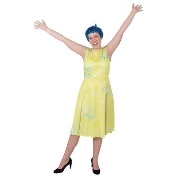 Women's Joy Inside Out Costume Dress with Wig - Disney Pixar