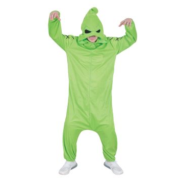 Adult Oogie Boogie Onesie Costume - Nightmare Before Christmas Fleece Jumpsuit