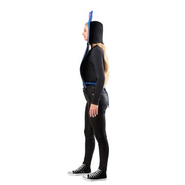 Adult Guess Who? Board Game Costume - Retro Character Card Tabard with Hood