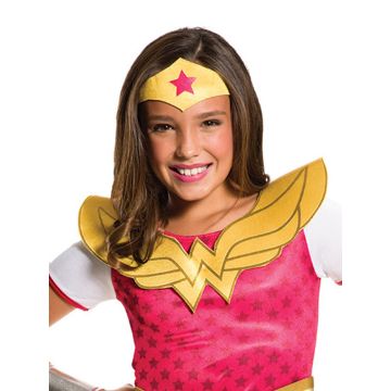 Girls Wonder Woman DC Super Hero Girls Costume - Licensed Jumpsuit Set