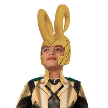 Kids Loki Deluxe Costume with Helmet and Cape - Marvel God of Mischief