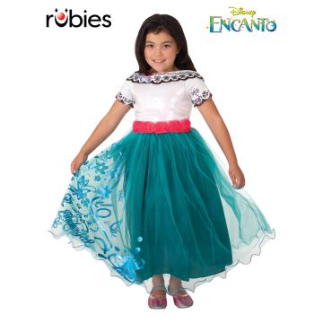 Girls Mirabel Encanto Costume Dress - Disney Princess Premium Dress-Up