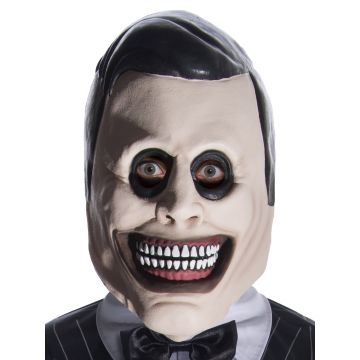 Kids Horror Salesman Costume - Pinstripe Ghoul Suit with Mask & Gloves