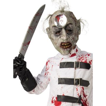 Kids Zombie Surgeon Costume with Mask & Gloves - Horror Doctor Outfit