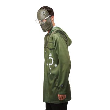 Adult The Riddler Costume Top with Mask - DC Villain Jacket
