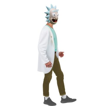 Adult Rick Sanchez Costume with Lab Coat and Mask - Rick and Morty Licensed Set